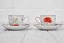 Набір з 6-ти порцелянових кавових чашок з блюдцями Ikebana Maison  - фото