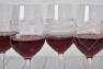 Набір прозорих келихів для вина з малюнком 6 шт. Calici Maison  - фото