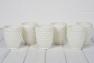 Набір склянок білих непрозорих для води Ibiza Maison 6 шт.  - фото