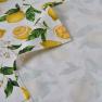 Скатертина бавовняна з малюнком лимонів Jaffa Maison  - фото