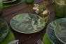 Порцеляновий столовий сервіз з тропічним малюнком Luxury Palms на 6 персон VdE  - фото