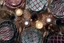 Порцеляновий столовий сервіз на 6 персон із візерунками у шоколадно-бірюзових тонах Glamour VdE  - фото