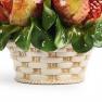 Декор у вигляді кошика із плодами "Гранатовий букет" Ceramiche Bravo  - фото