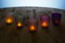 Набір із 5 скляних свічників з патиною Light and Living  - фото