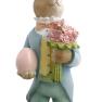 Пасхальна декоративна статуетка "Кролик з квітами" H. B. Kollektion  - фото