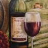 Набір із 2-х вертикальних картин "Виноградні поля" Decor Toscana  - фото
