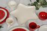 Блюдо з білої кераміки у вигляді зірки "Сніжинки" Bordallo  - фото