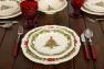 Тарілка десертна біла з рельєфним візерунком "Різдво" Bordallo  - фото