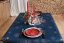 Тарілка обідня кругла "Новорічне диво" бежевого кольору Bordallo  - фото