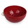 Червоний керамічний салатник у формі ялинкової іграшки "Новорічне диво" Bordallo  - фото