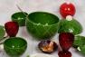 Керамічна супниця "Новорічне диво" зеленого кольору Bordallo  - фото