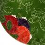 Керамічна підставна/Сервувальна тарілка "Новорічне диво" зеленого кольору Bordallo  - фото