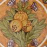 Тарілка квадратна декоративна з рослинним візерунком L´Antica Deruta  - фото