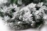 Декоративний ялиновий вінок із штучним снігом "Давос" Mercury  - фото