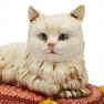 Статуетка "Кіт на червоній подушці" Ceramiche Bravo  - фото