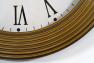 Настінний круглий годинник у золотистому обрамленні під старовину Julien Kensington Station Antique Clocks  - фото