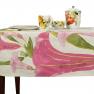 Бавовняна скатертина з квітковим принтом на великий стіл "Суцвіття Бругмансії" Centrotex  - фото