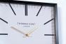 Квадратний сучасний настінний годинник з білим циферблатом Smithfield Thomas Kent  - фото