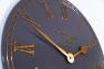 Круглий настінний годинник сіро-коричневого кольору в сучасному стилі Oxford Thomas Kent  - фото