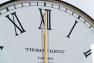 Дизайнерський настінний круглий годинник з білим циферблатом Clocksmith Thomas Kent  - фото