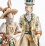 Колекційна великодня статуетка дивовижної ручної роботи «Місіс Кролик» Fitz and Floyd  - фото