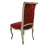 Стілець-крісло з червоним оксамитом у стилі бароко Palmobili   - фото