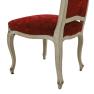 Стілець-крісло з червоним оксамитом у стилі бароко Palmobili   - фото