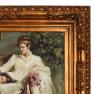 Репродукція картини в різьбленій рамі "Невинність" Піно Даєні Decor Toscana  - фото
