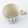 Набір із 6-ти чашок блакитних з білим "Смужки" Livellara  - фото