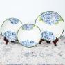 Колекція керамічного посуду з ніжними суцвіттями «Блакитна гортензія» Villa Grazia  - фото