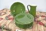 Посуд керамічний сервіз зелений "Яскраве літо" Villa Grazia  - фото
