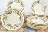 Колекція міцного керамічного посуду з колоритним малюнком «Оливи та маслини» Villa Grazia  - фото
