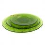 Комплект тарілок Provenzale із зеленого скла з рельєфним візерунком Zafferano  - фото