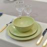 Комплект тарілок із португальської кераміки Friso зеленого відтінку. Costa Nova  - фото