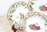 Комплект тарілок трьох видів із різдвяної колекції «Лісова казка» Villa Grazia  - фото