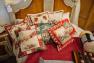 Наволочка гобеленова новорічна з люрексом "Печворк" Villa Grazia  - фото