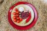 Червоний посуд з "перлинками" Pearl Costa Nova  - фото