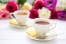 Біла чайна чашка з блюдцем Palais Royal  - фото