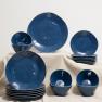 Набір підставних керамічних тарілок із синьої колекції Nova, 6 шт. Costa Nova  - фото