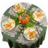 Набір з 4-х обідніх тарілок з малюнком гарбузів "Осінній Врожай" Certified International  - фото