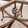 Металева коричнева база для круглого столу, діаметр 110 см Villa Grazia  - фото