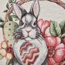 Наволочка гобеленова з тефлоном "Великодній кошик" з кроликом Villa Grazia Premium  - фото