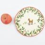 Салатна тарілка зі святкової колекції кераміки "Лісова казка" Villa Grazia  - фото