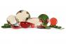 Червона керамічна тарілка для супу у формі ялинкової іграшки "Новорічне диво" Bordallo  - фото
