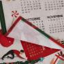 Кухонний бавовняний рушник Calendario 2024 з принтом календаря італійською мовою Centrotex  - фото