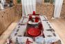 Барвиста гобеленова скатертина з тефлоновим просоченням "Зимова прогулянка" Villa Grazia Premium  - фото