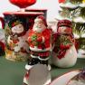 Набір керамічних ємностей для солі та перцю – фігурки сніговиків "Різдвяна хижка" Certified International  - фото