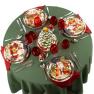 Колекція керамічного посуду із зображеннями Санта Клауса «Різдво з Сантою» Certified International  - фото