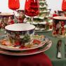 Колекція керамічного посуду із зображеннями Санта Клауса «Різдво з Сантою» Certified International  - фото