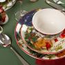 Набір з 4-х тарілок для салату з святковими малюнками "Різдво з Сантою" Certified International  - фото